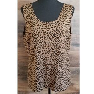 EUC Tahari Arthur S. Levine Leopard Tank Shell
